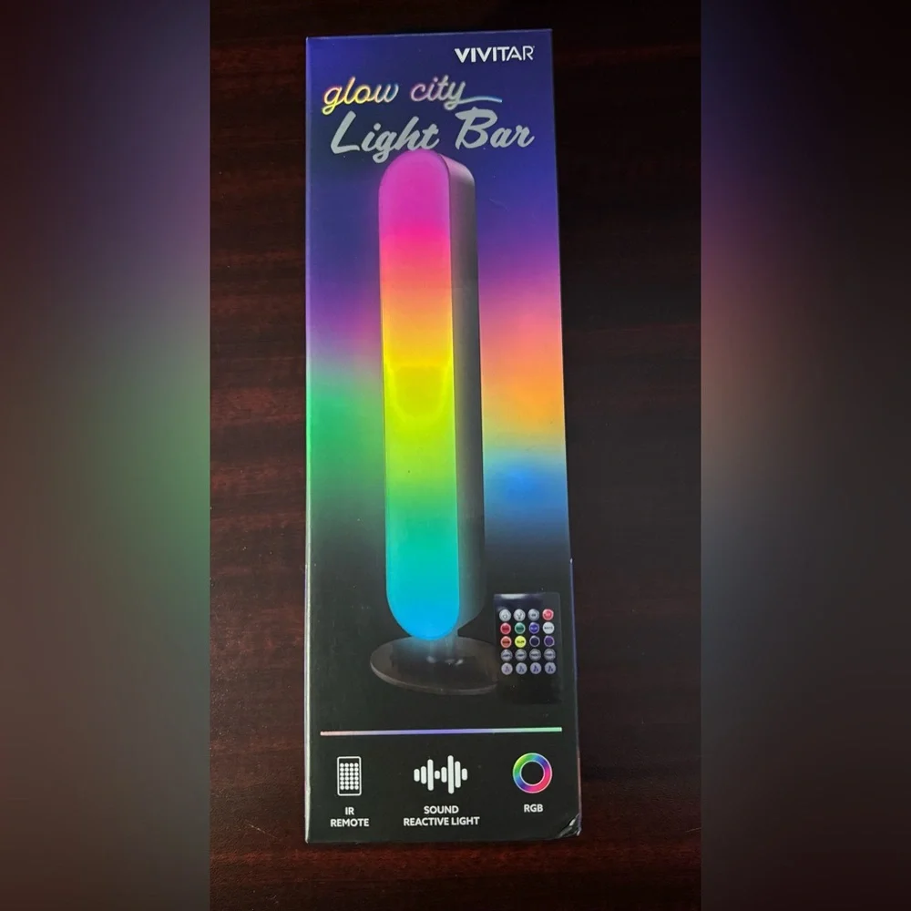 Glow city light bar, SOUND reactive multi color LED Party Lights with Remote